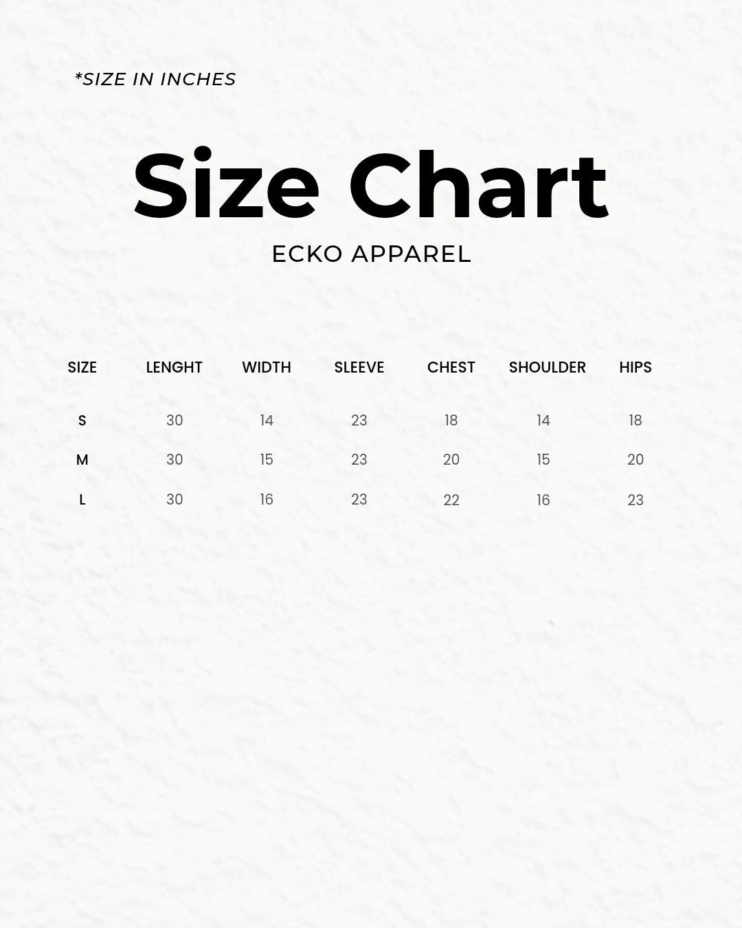 size guide