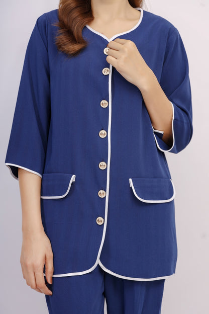 Contrast Stitched Co-ord