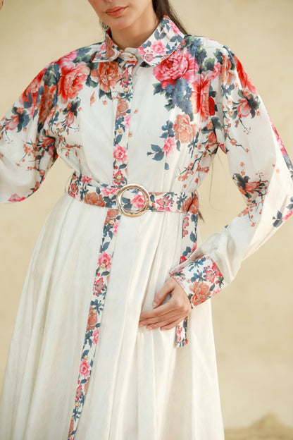 Floral Pleat Dress