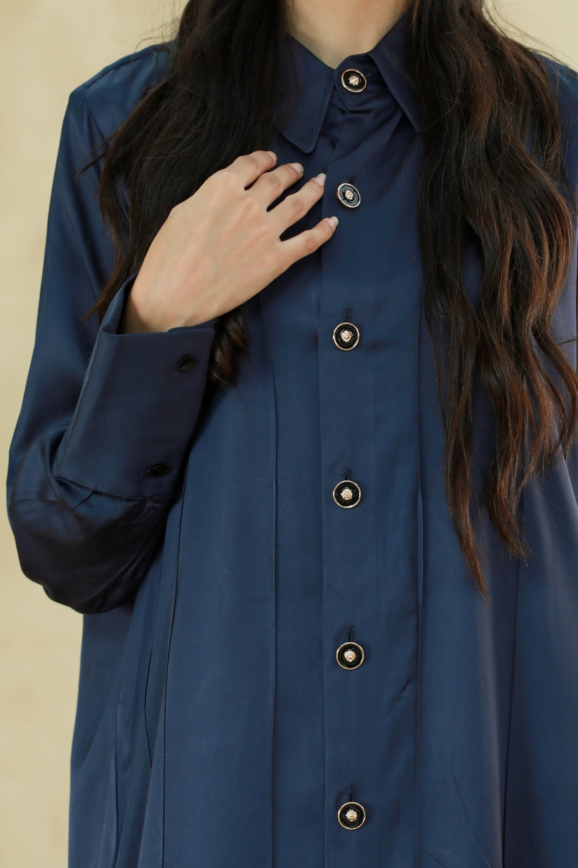 Silk Button down dress