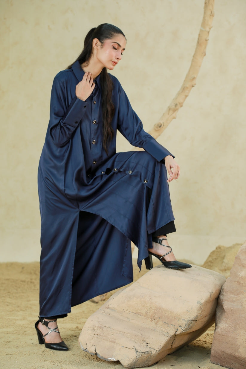 Silk Button down dress