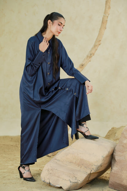 Silk Button down dress