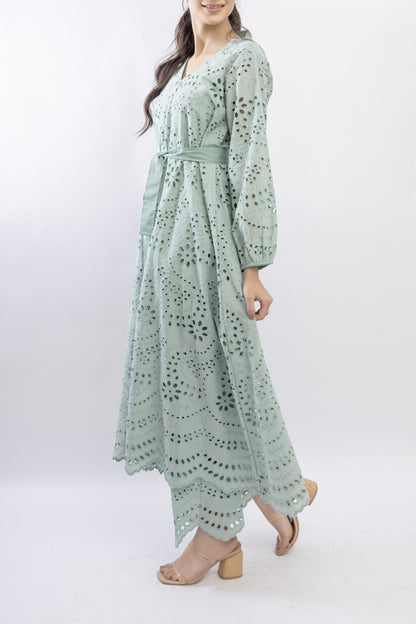 Schiffli Dress