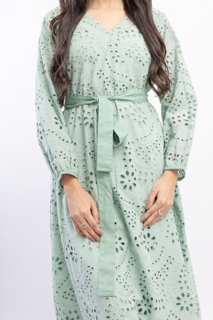 Schiffli Dress