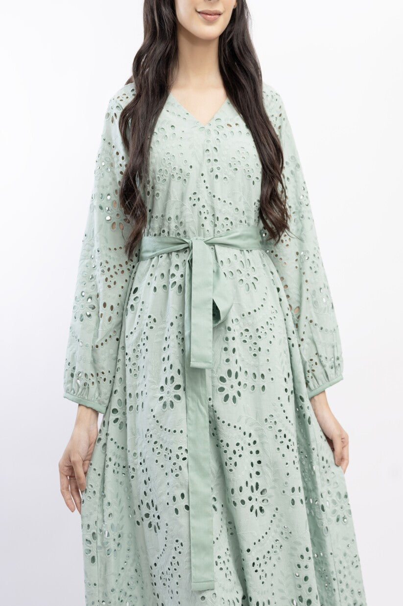Schiffli Dress