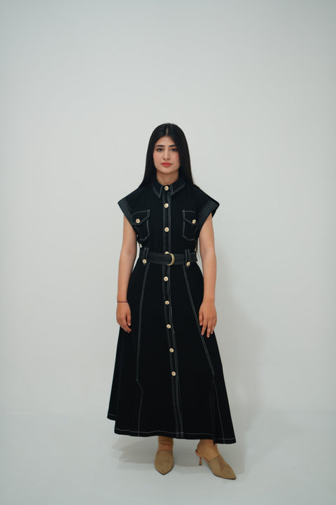 Contrast Stitched Dress — Ecko Apparel