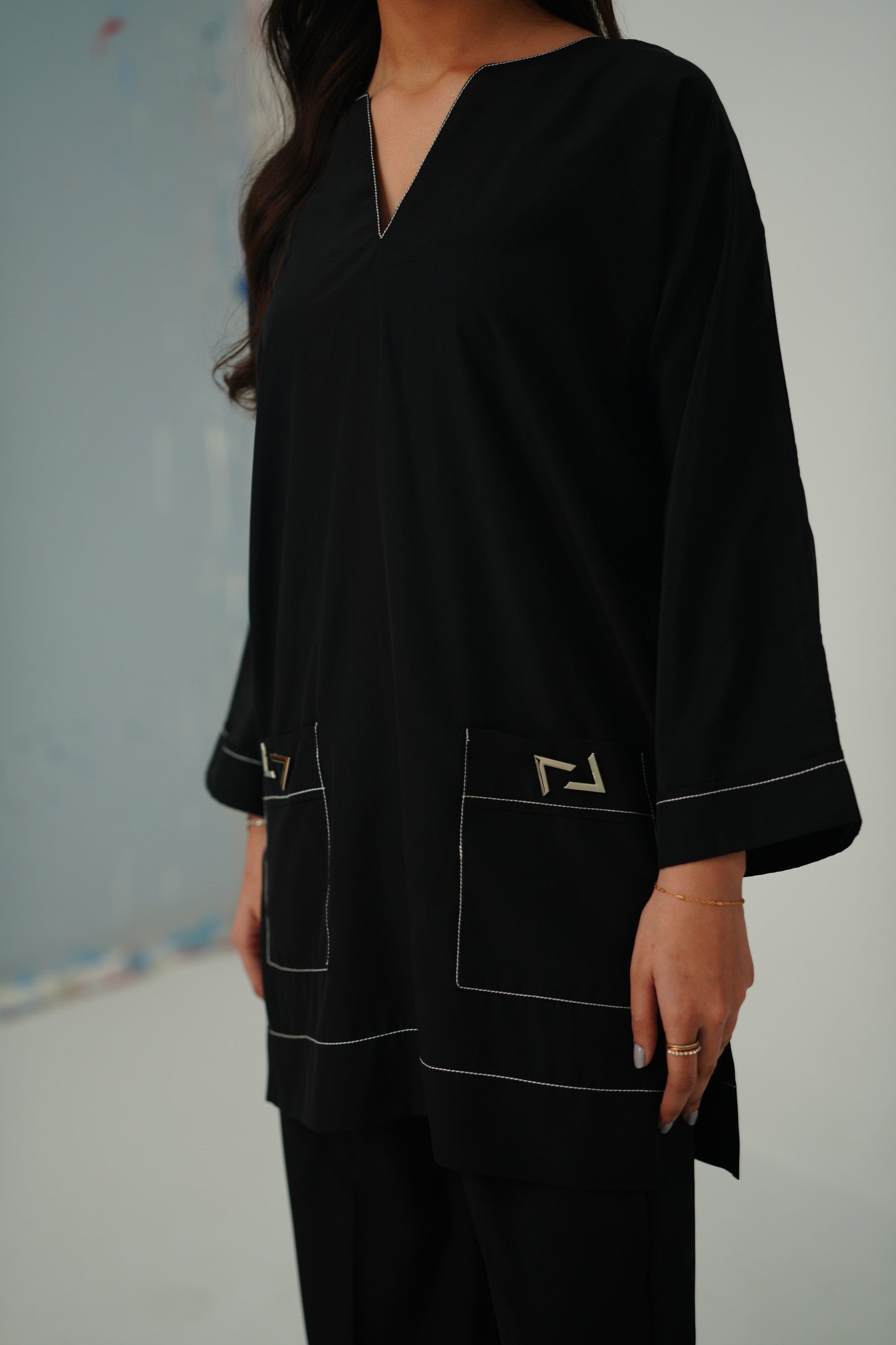 Front Pocket Set with metal details