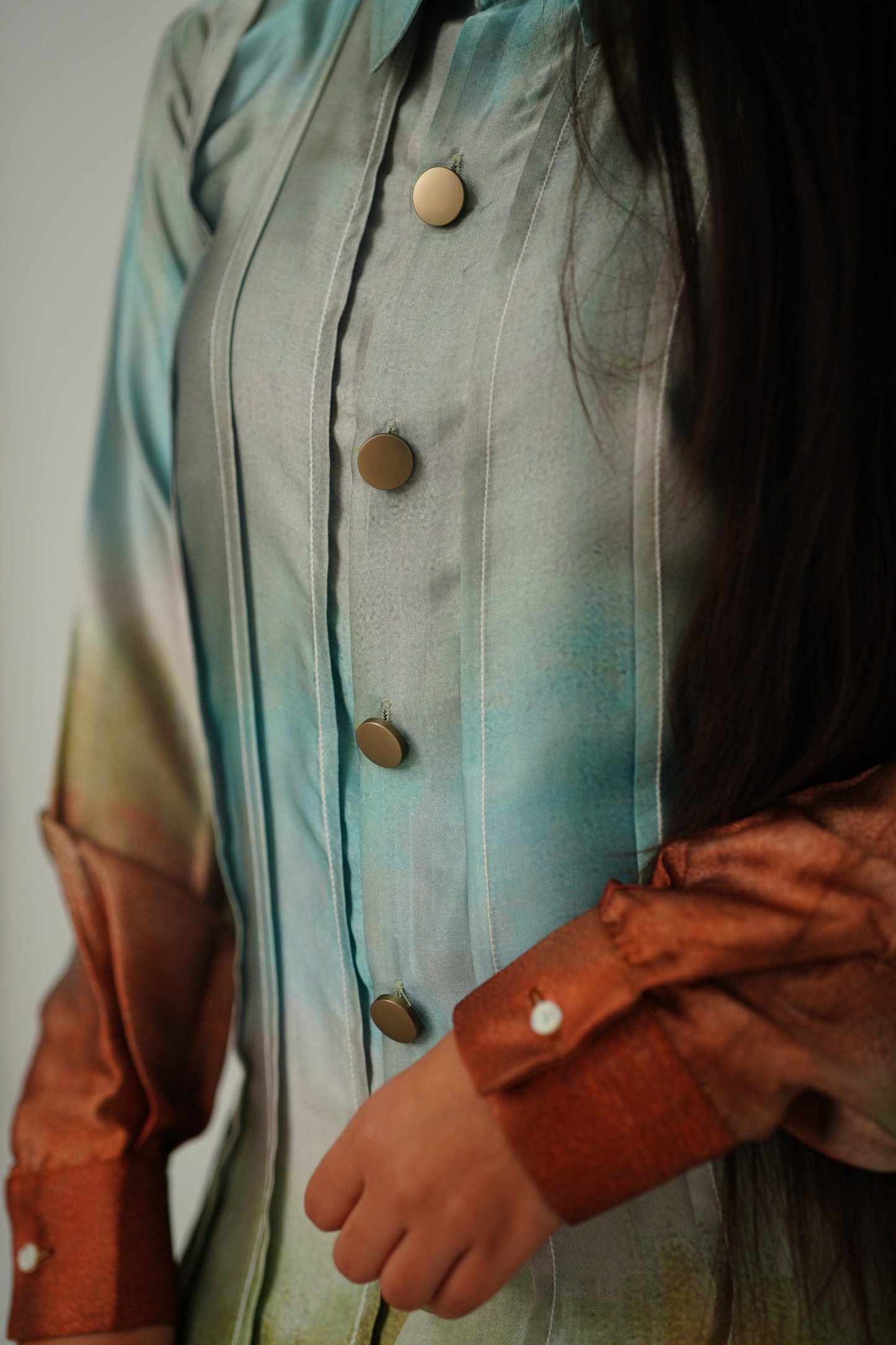 Sublimation Print Button Down Dress