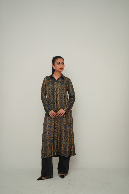 Printed Silk Dress