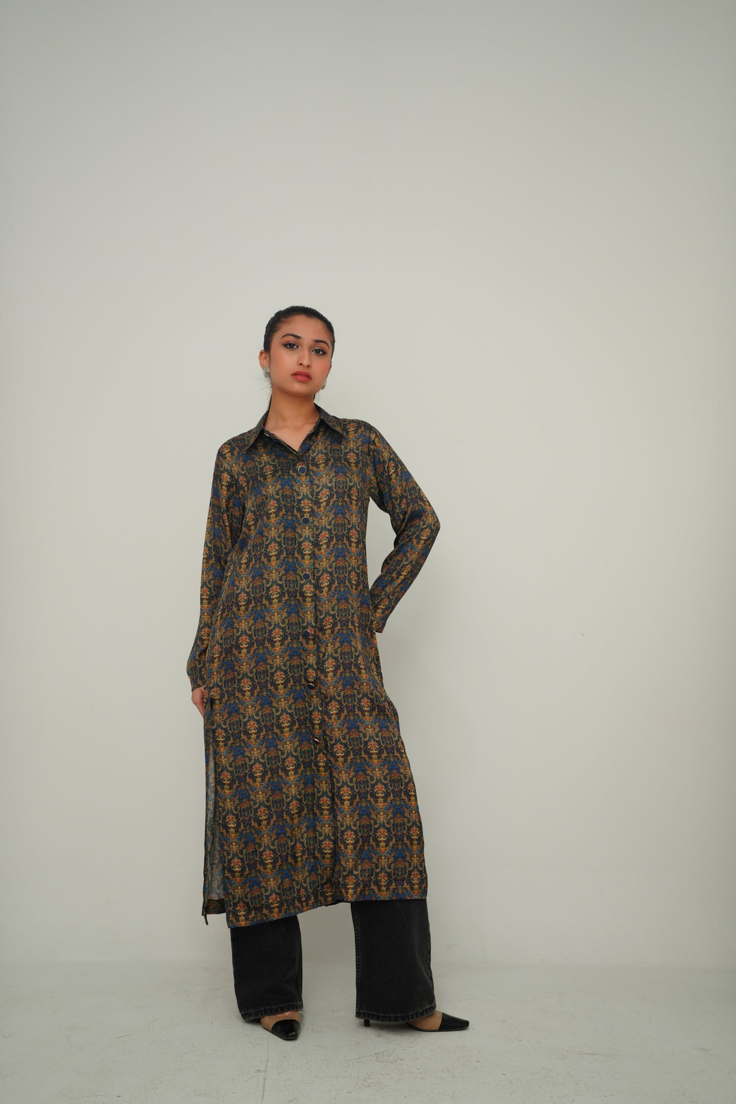 Printed Silk Dress