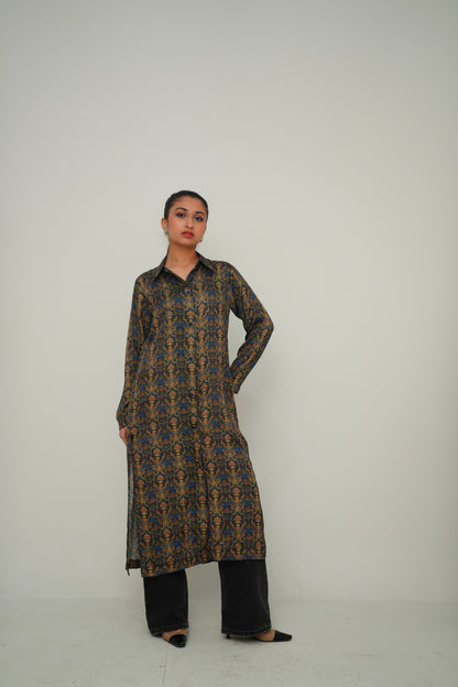 Printed Silk Dress
