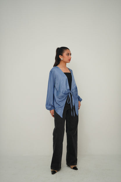 Pleated Tie Top