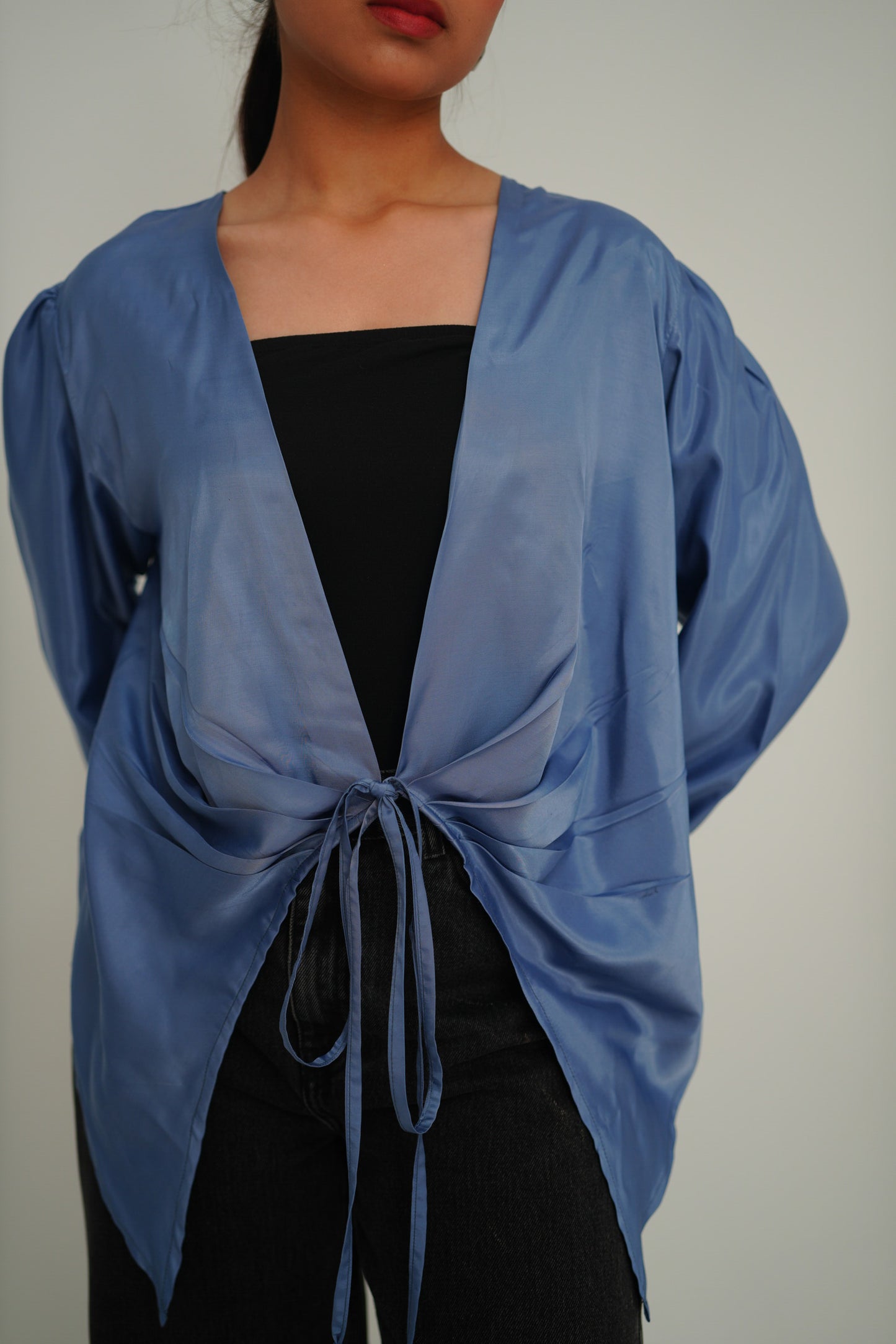 Pleated Tie Top