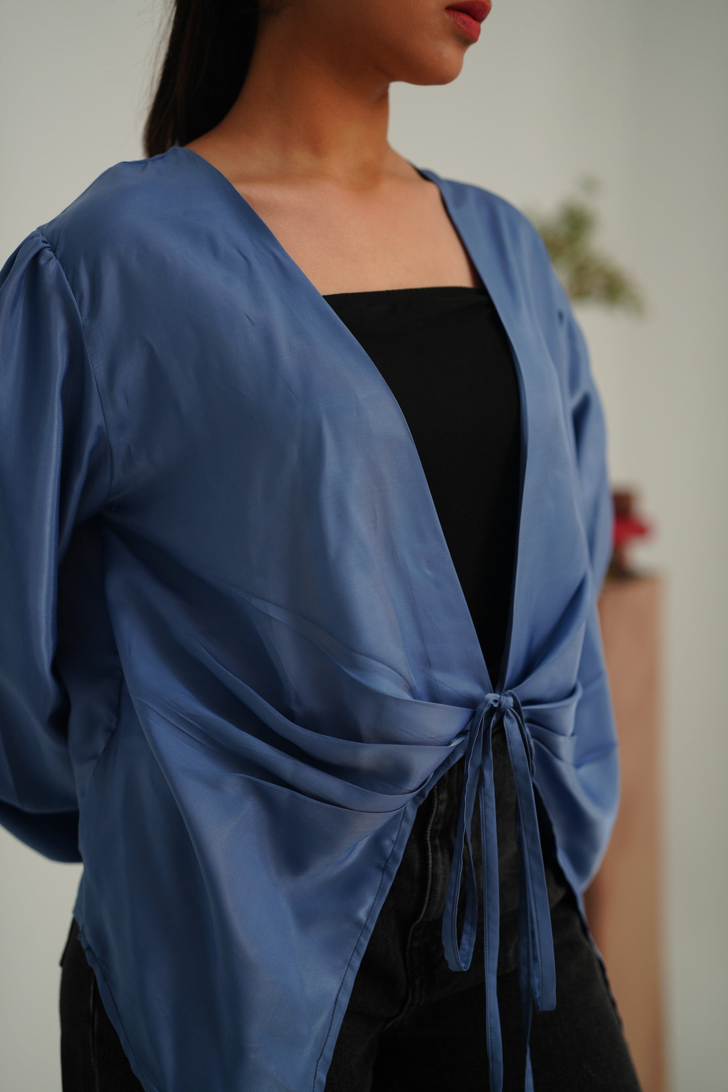 Pleated Tie Top