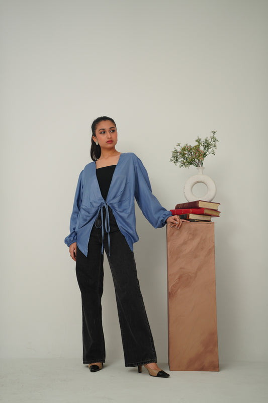 Pleated Tie Top