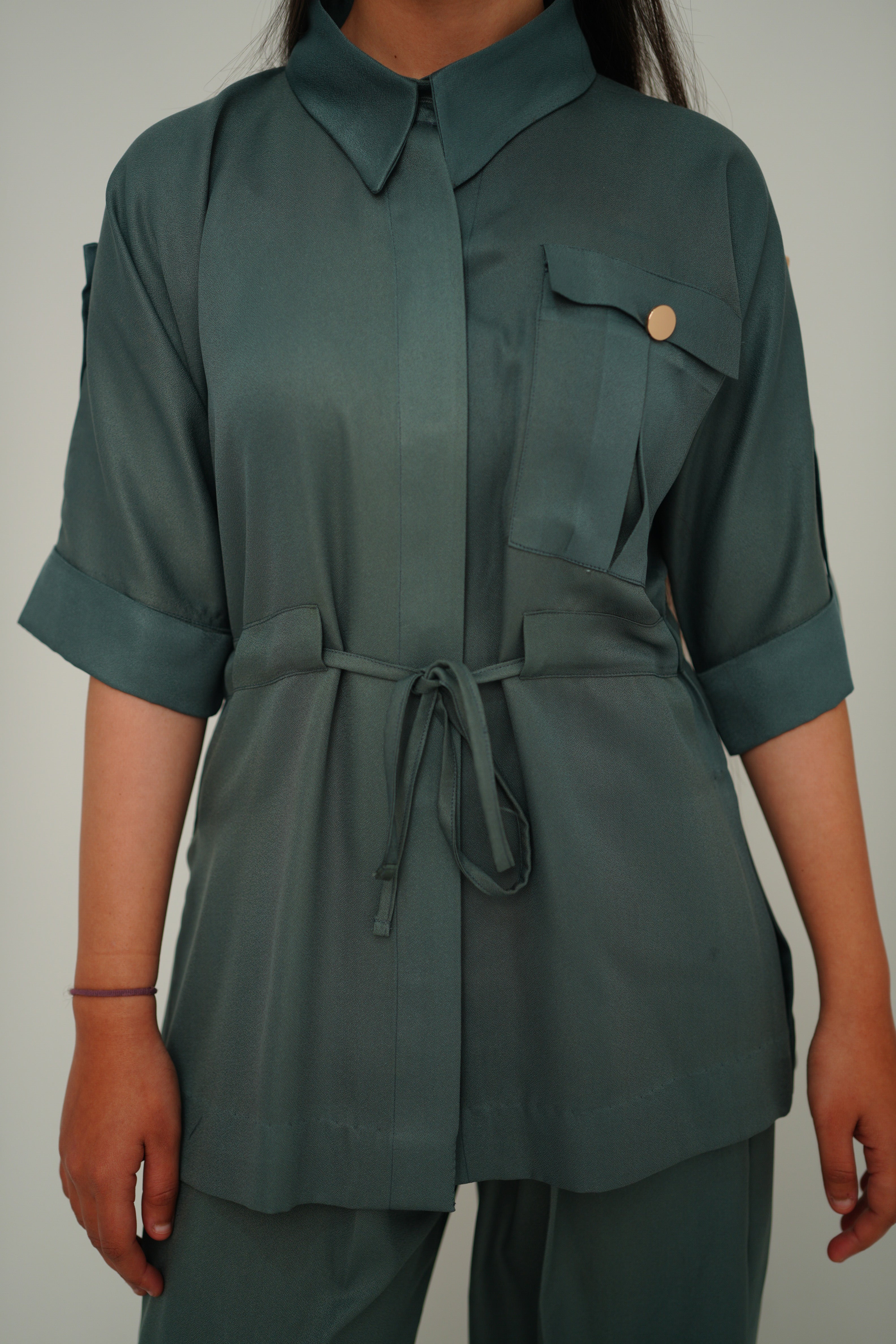 Pure Cotton Button Down Set