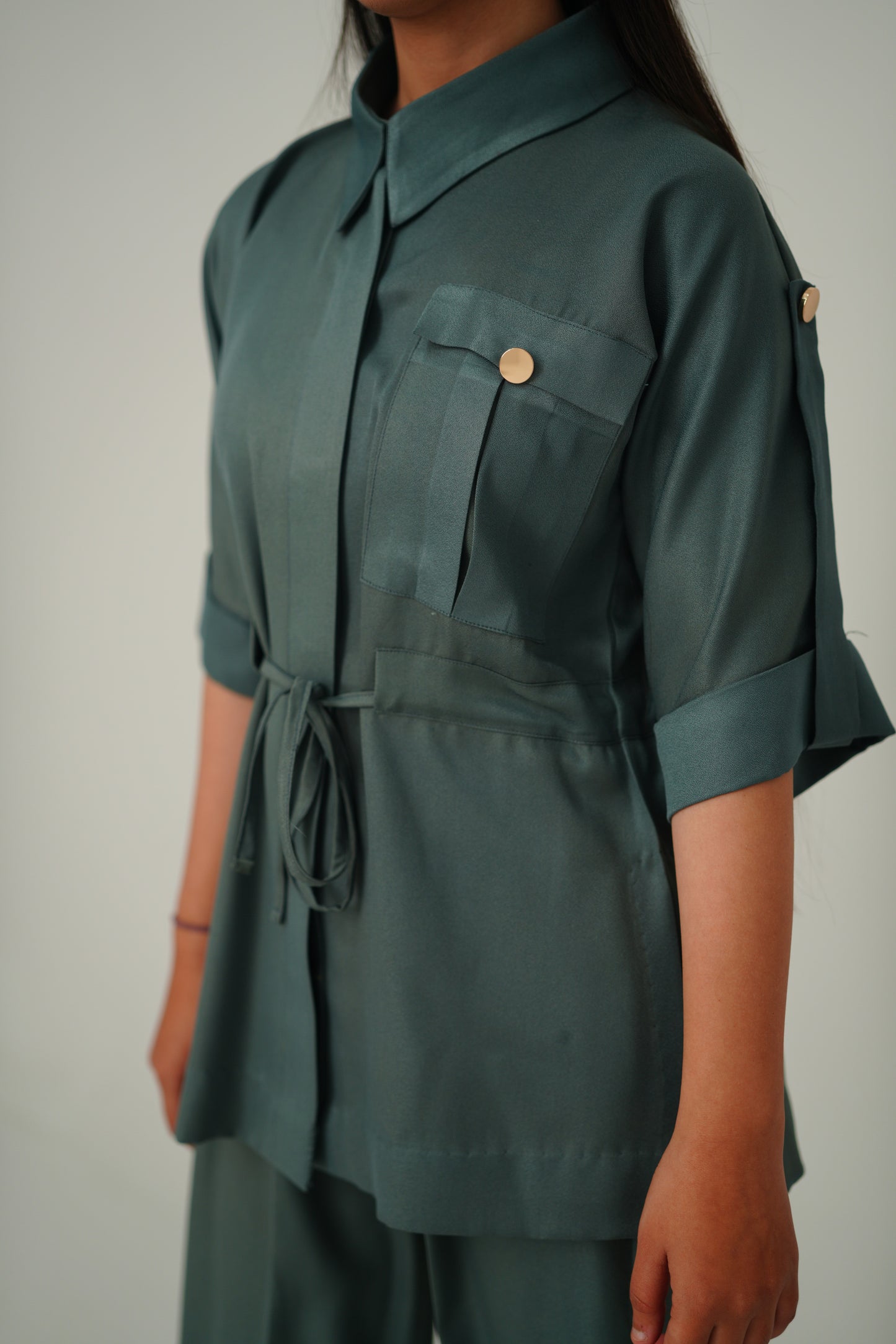 Pure Cotton Button Down Set