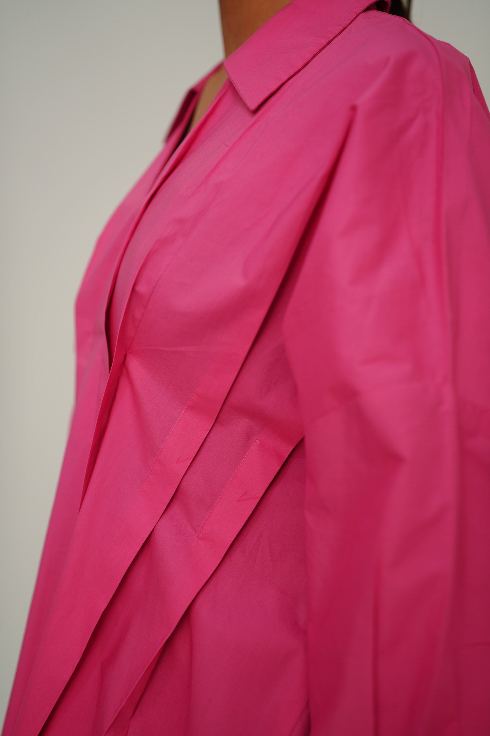 Hand Pleated Collar Shirt