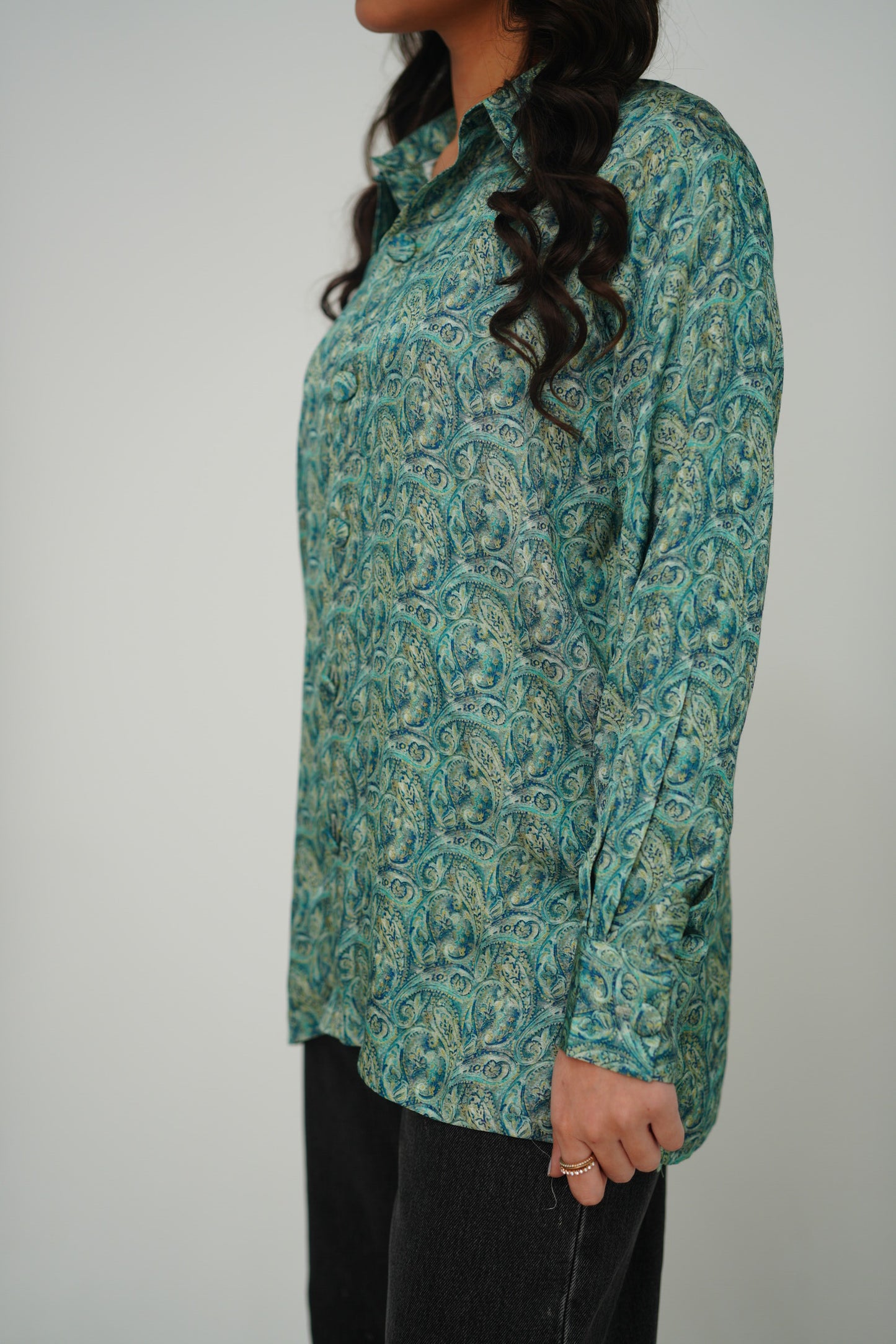 Printed Button Down Dress
