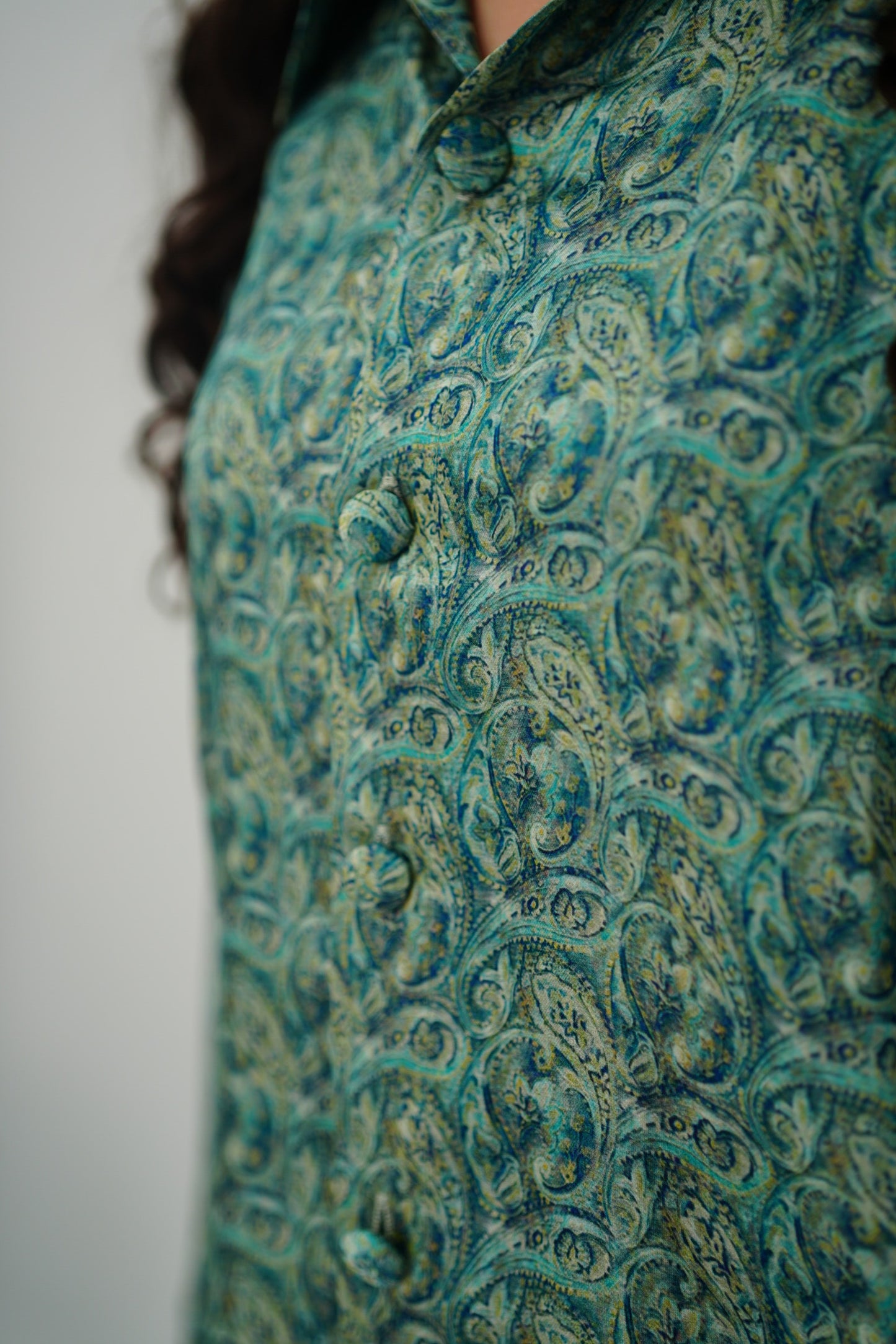 Printed Button Down Dress