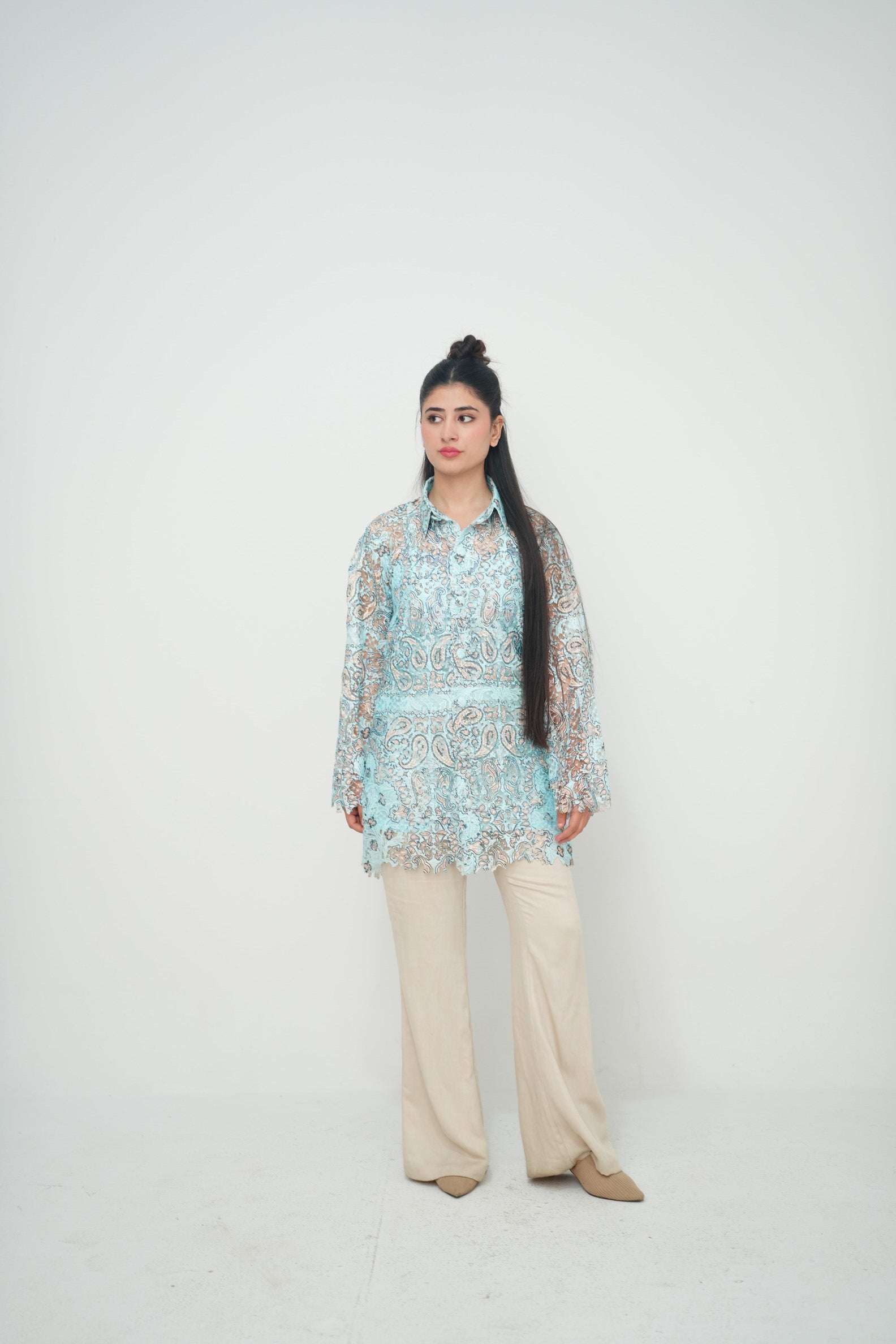 Embraided cut out Shirt