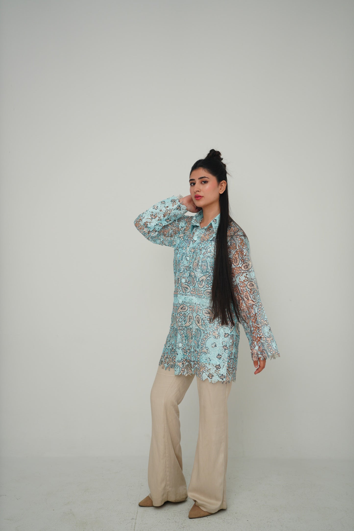 Embraided cut out Shirt
