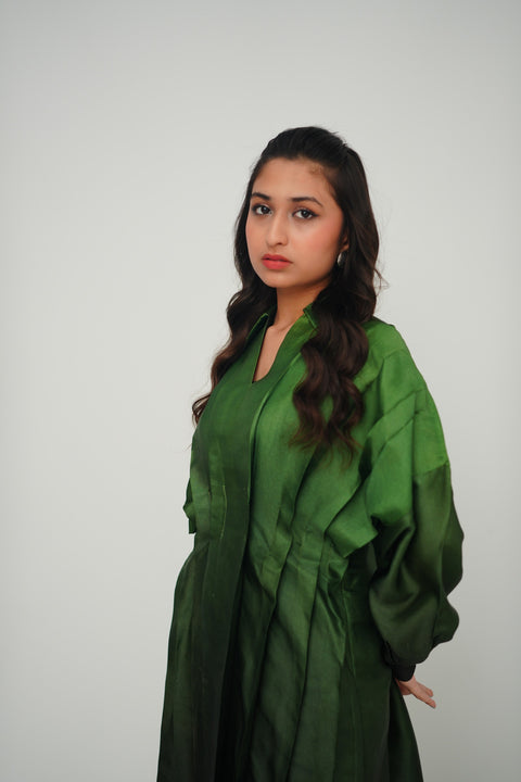 Pleated collared Dress — alternate view
