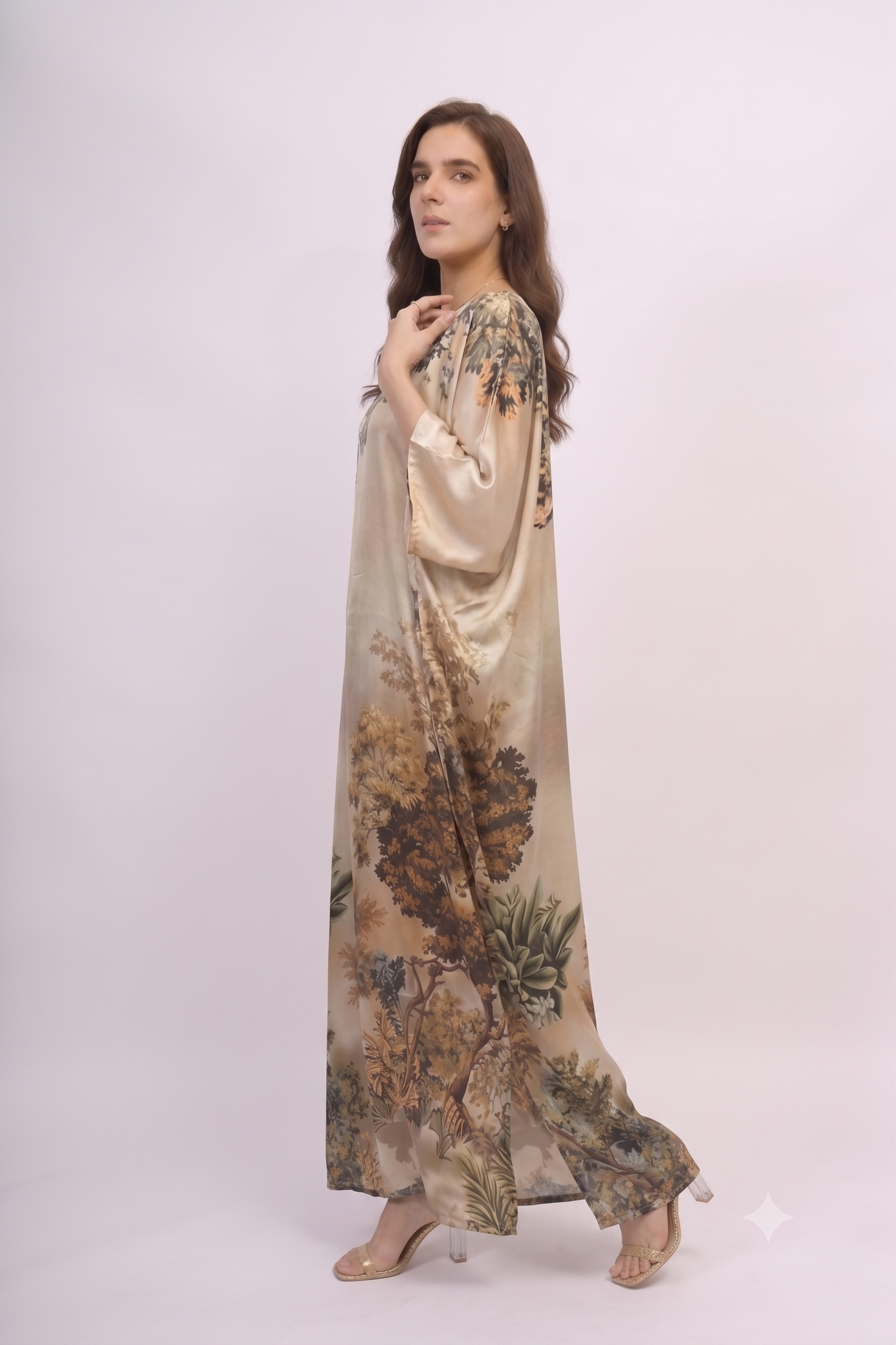 Botanical Print  Kaftan