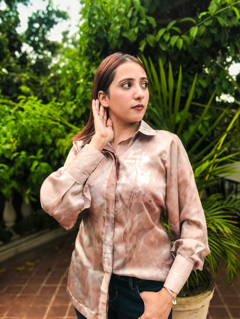Brushstroke Print Shirt