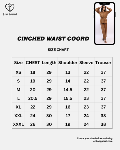 Cinched Waist Co-Ord