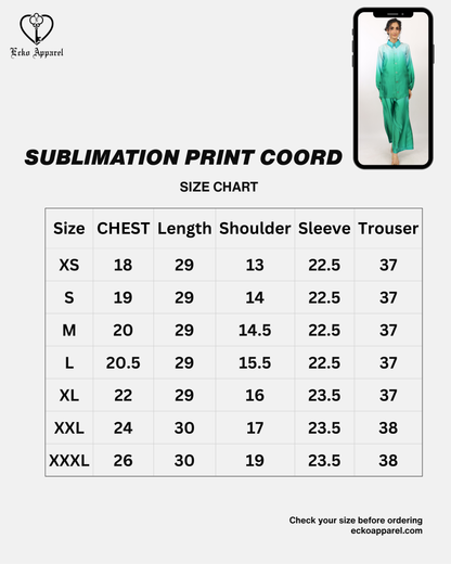 Sublimation Print Co-ord