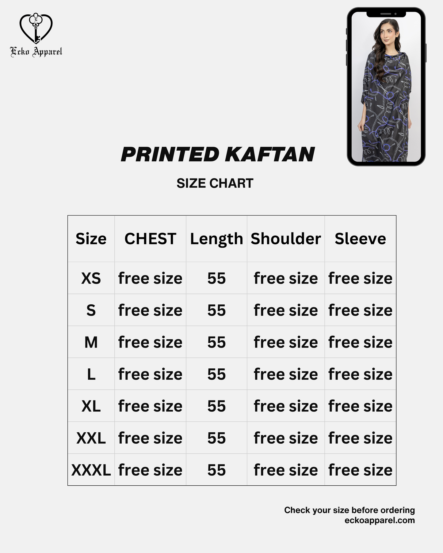 Printed Kaftan
