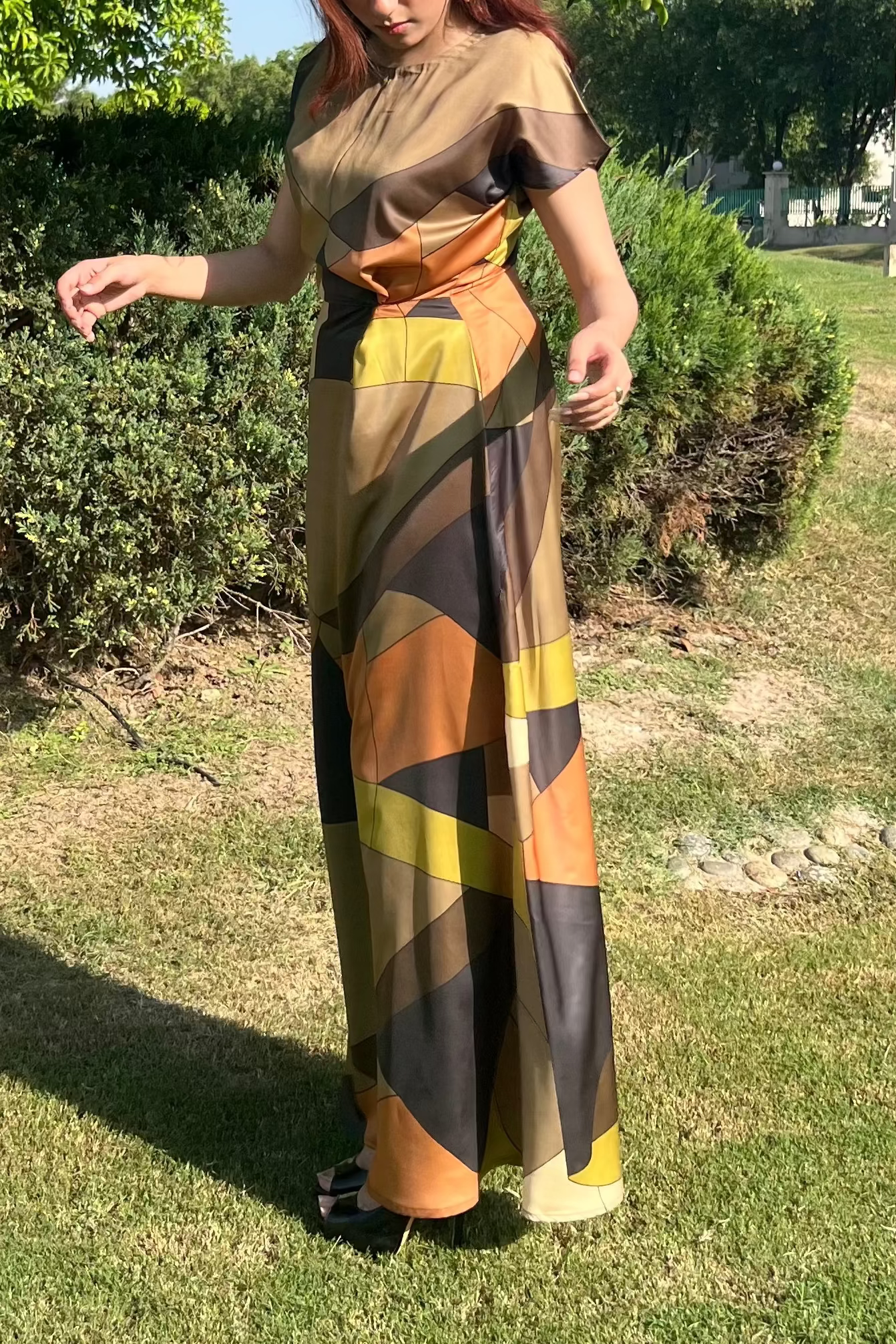 Asymmetrical Print Dress